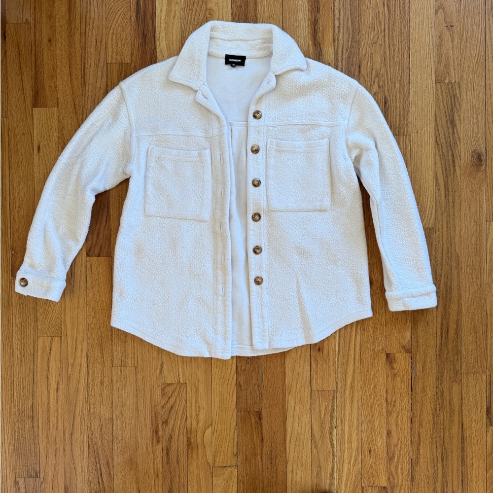 Monrow Ivory Shacket